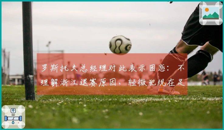 罗斯托夫总经理对此表示困惑：不理解浙江退赛原因，轻微犯规在足球中常见